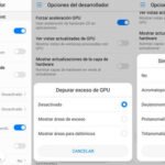 Ajustes de desarrollador en Android para aumentar la fluidez del juego