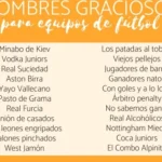 Nombres para escuadras competitivas y torneos