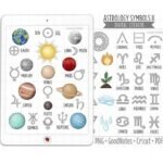 Símbolos de estrellas y planetas para decorar tu nick