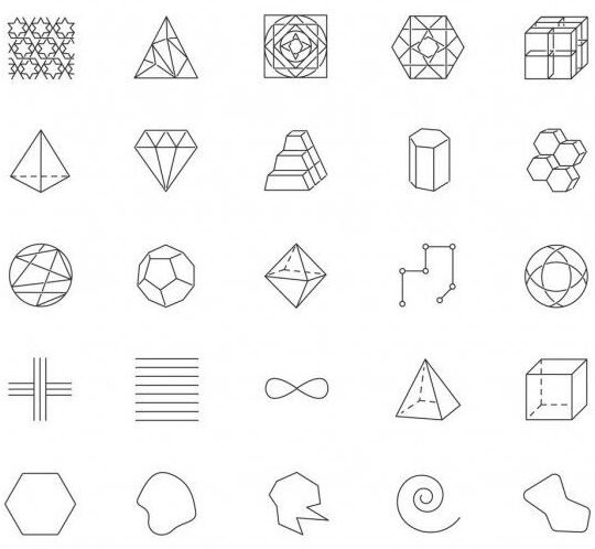 simbolos-de-triangulos-y-formas-geometricas